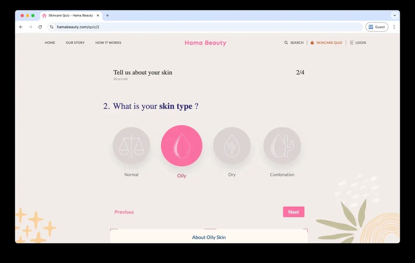 Hama Beauty real-time data integration