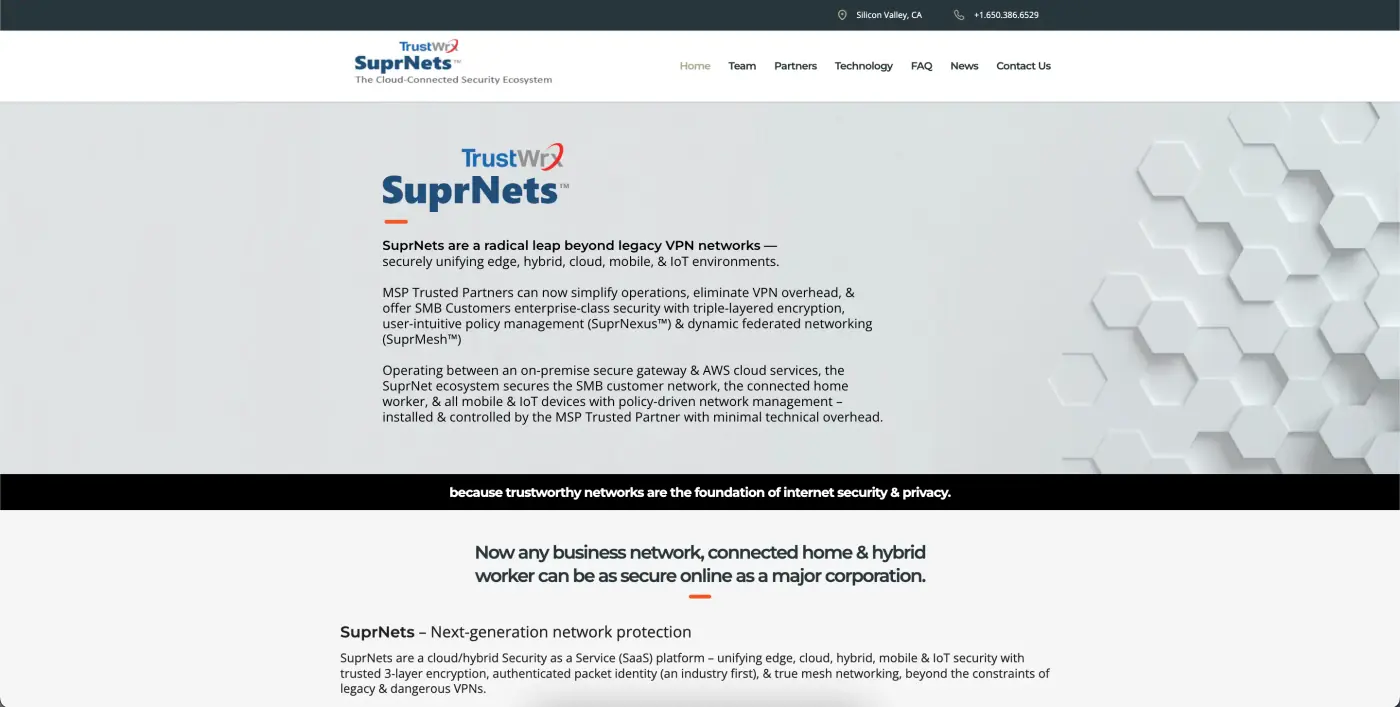 Trustwrx website preview